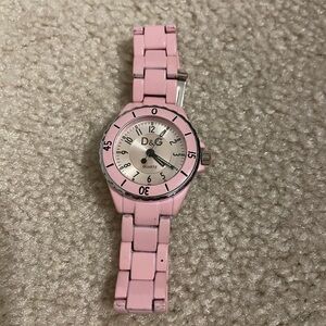D&G Pink Quartz Timepiece